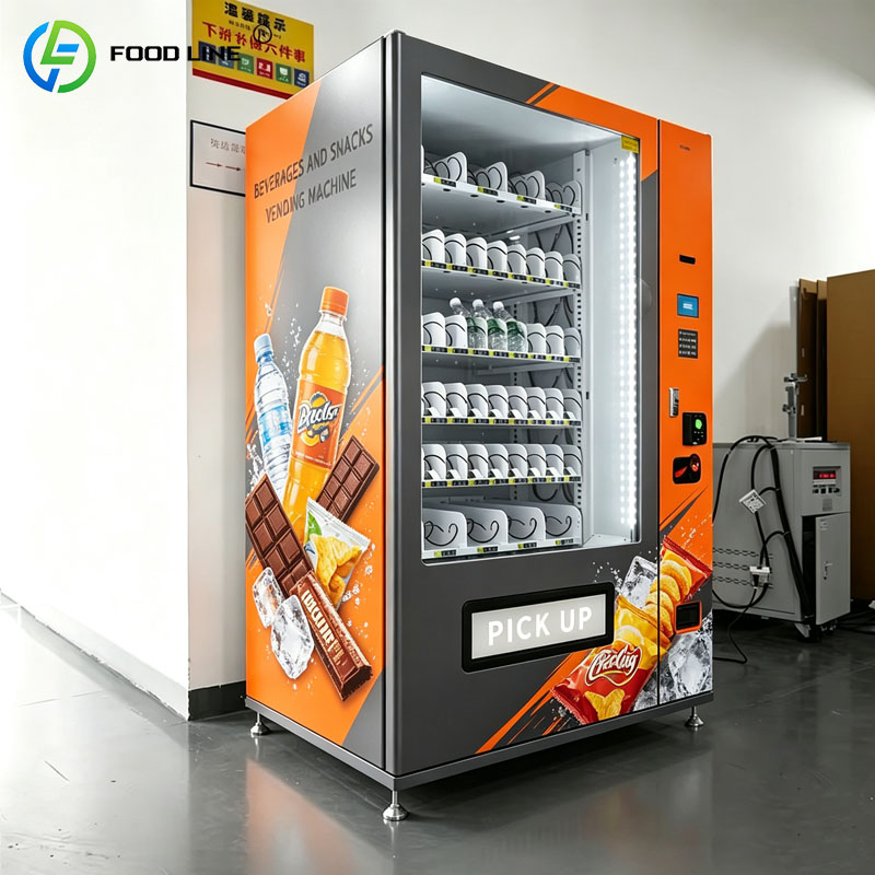 Popcorn Vending Machine - ตู้จำหน่ายขนมขบเคี้ยวอัตโนมัติ เครื่องจ่ายขนมและเครื่องดื่มอัจฉริยะ ตู้แช่เย็นเชิงพาณิชย์แบบกำหนดเองได้