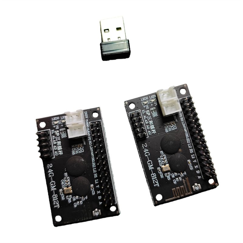 Joystick Arcade Parts - A99E-2.4G ไร้สาย 2 ผู้เล่น สำหรับอาร์เคด USB