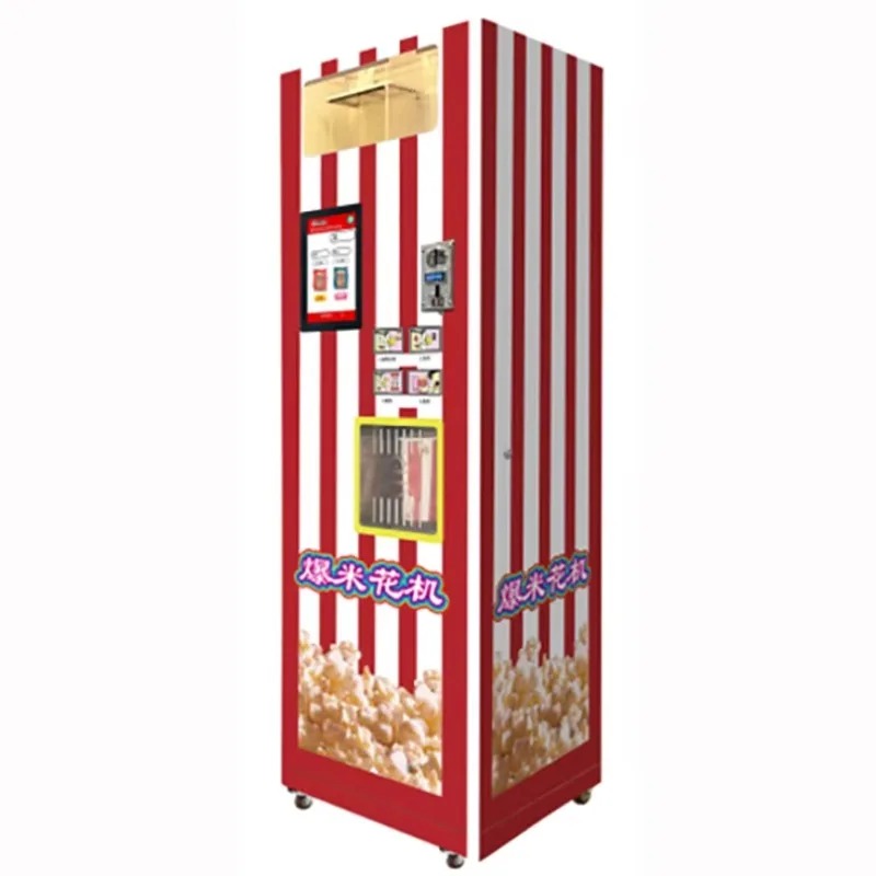Popcorn Vending Machine - เครื่องทำป๊อปคอร์นอุตสาหกรรมแก๊สแบบจีนที่ปรับแต่งได้ เครื่องขายป๊อปคอร์นเชิงพาณิชย์