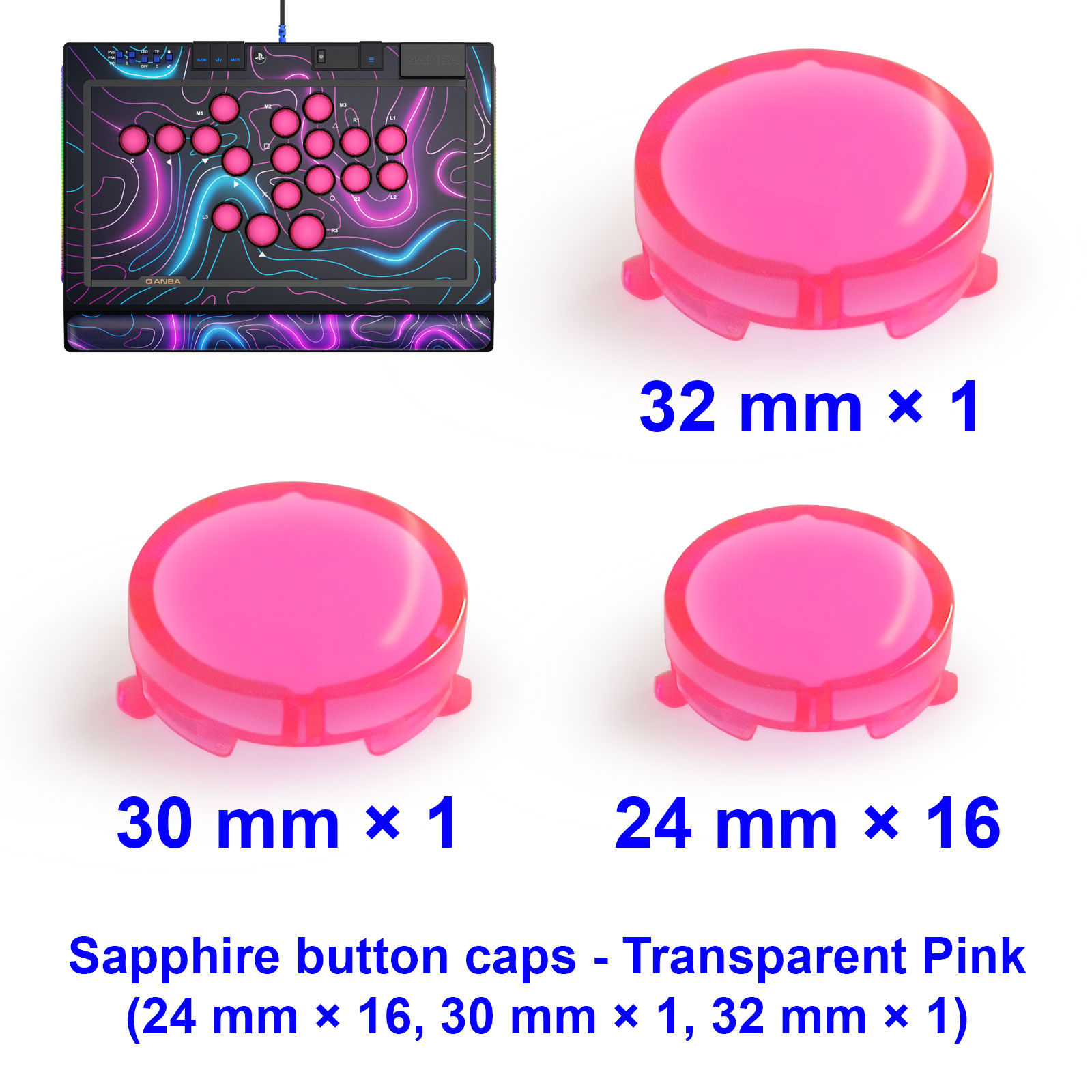 ฝาครอบปุ่ม QANBA SAPPHIRE S1 อ - Joystick Arcade Parts บทวิจารณ์และราคา