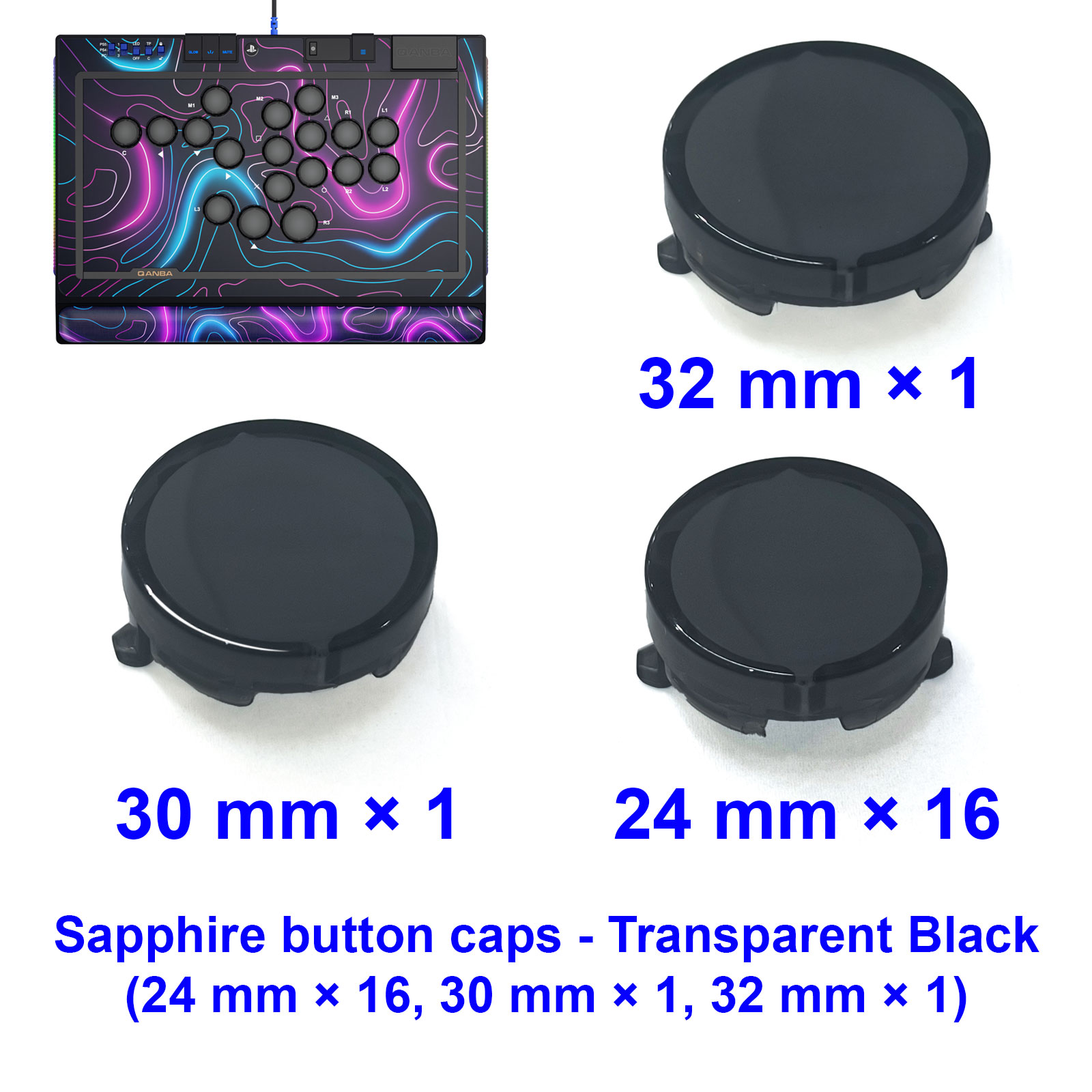 ฝาครอบปุ่ม QANBA SAPPHIRE S1 อ - Joystick Arcade Parts บทวิจารณ์และราคา