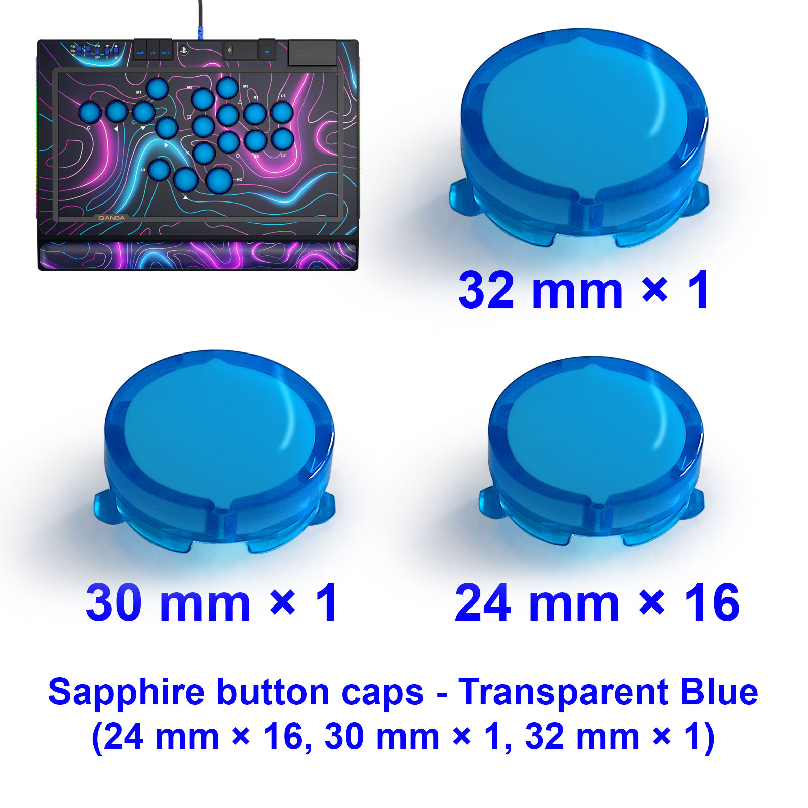 ฝาครอบปุ่ม QANBA SAPPHIRE S1 อ - Joystick Arcade Parts บทวิจารณ์และราคา