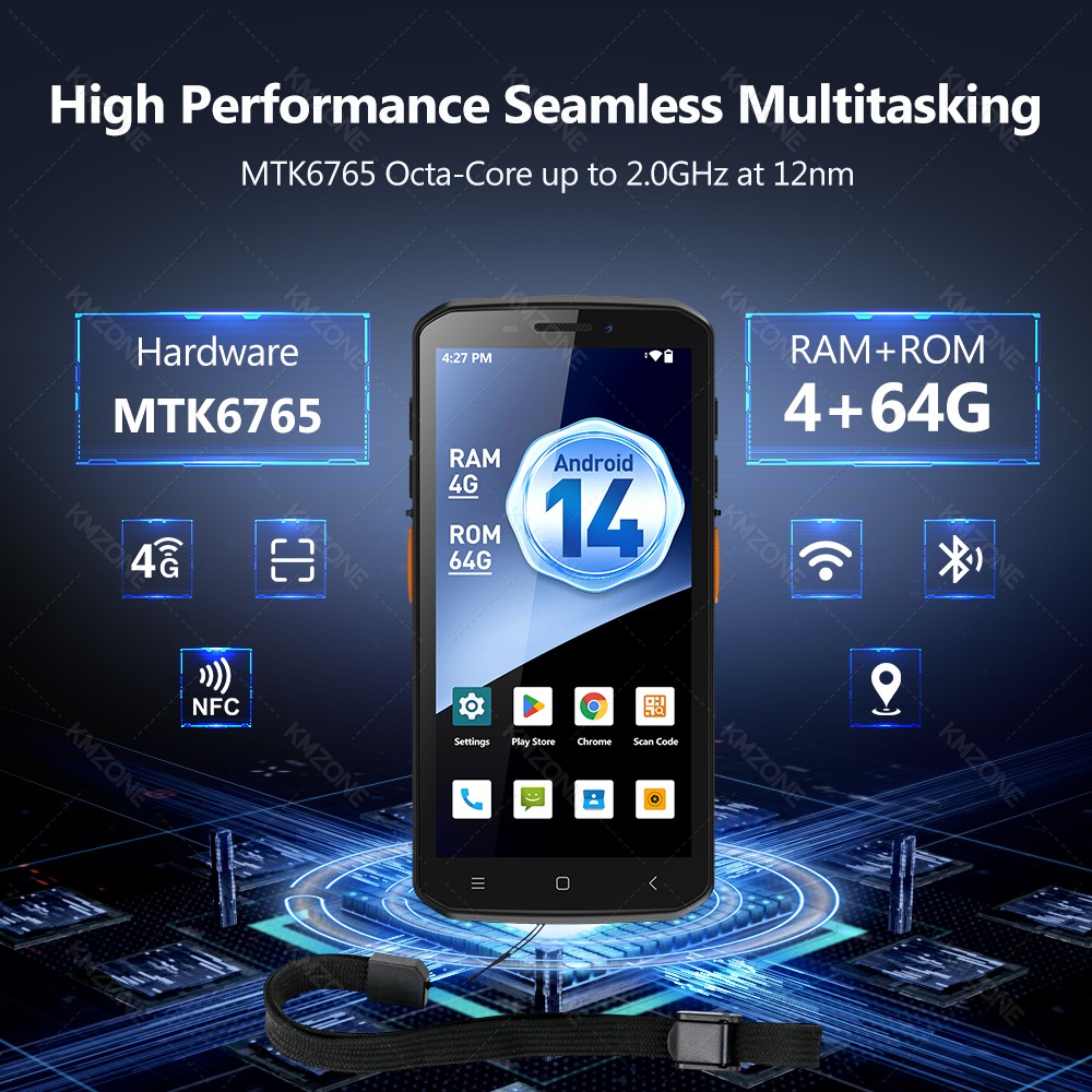 MTK6765 PDA Terminal Android 1 - Nfc Card Reader Vending บทวิจารณ์และราคา